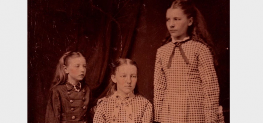 Carrie, Mary, and Laura Ingalls, c. 1879