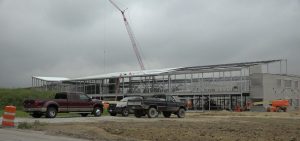 Construction on Licking Heights High School last year. That is among many school building projects funded by the Ohio Schools Facilities Commission, which gets money from the capital budget.