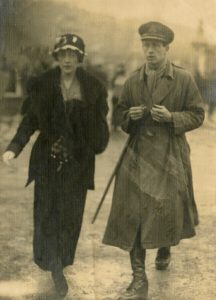 Agatha Christie with her first husband, Archie Christie.