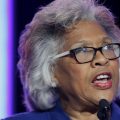 In this Nov. 6, 2018, file photo, Rep. Joyce Beatty, D-Ohio, speaks to the audience during the Ohio Democratic Party election night watch party in Columbus, Ohio