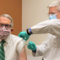 Gov. DeWine receives his second dose of the COVID-19 vaccine.