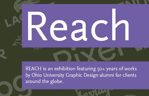 "Reach" graphic design exhibition