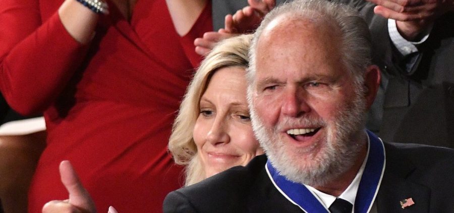 Conservative talk radio host Rush Limbaugh was awarded the Presidential Medal of Freedom during Trump's State of the Union address in February 2020.