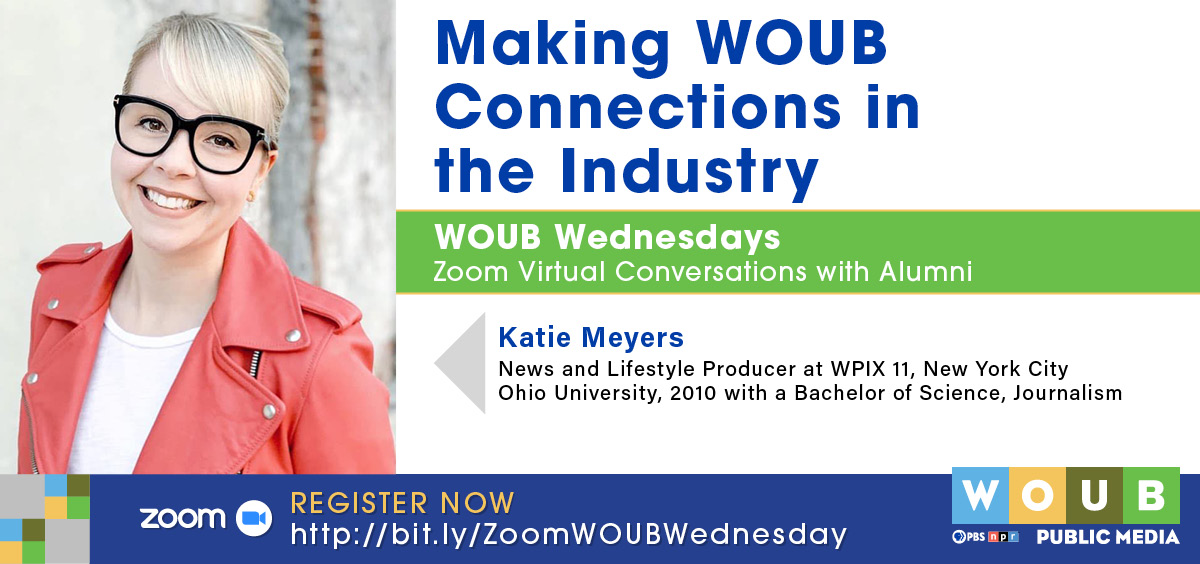 Headshot of Katie Meyers promoting WOUB Wednesdays
