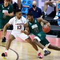 The Virginia Cavaliers take on the Ohio Bobcats in the first round of the 2021 NCAA Division I MenÕs Basketball Tournament held at at Simon Skjodt Assembly Hall on March 20, 2021 in Bloomington, Indiana. (Photo by Grant Halverson/NCAA Photos via Getty Images)