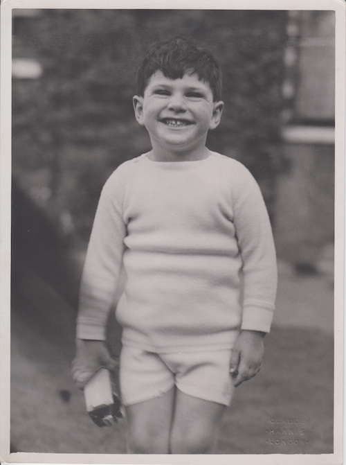 Oliver Sacks smiling, age 3.