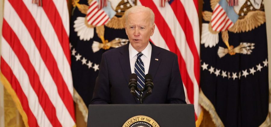President Biden gives his first news conference of his presidency Thursday at the White House.