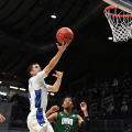 The Creighton Bluejays take on the Ohio Bobcats in the second round of the 2021 NCAA Division I Men’s Basketball Tournament held at Hinkle Fieldhouse on March 22, 2021 in Indianapolis, Indiana. (Photo by Brett Wilhelm/NCAA Photos via Getty Images)