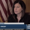 Rep. Marilyn John (R-Shelby) at the House State and Local Government Committee.