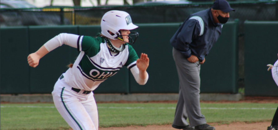 Ohio Softball opened up a four-game series on Friday, March 26 with a doubleheader against Western Michigan (Photo: Nick Viland/WOUB)