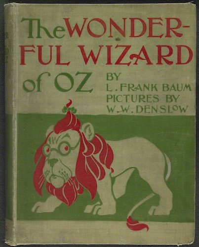 The cover of The Wonderful Wizard of Oz, which was published in 1900.
