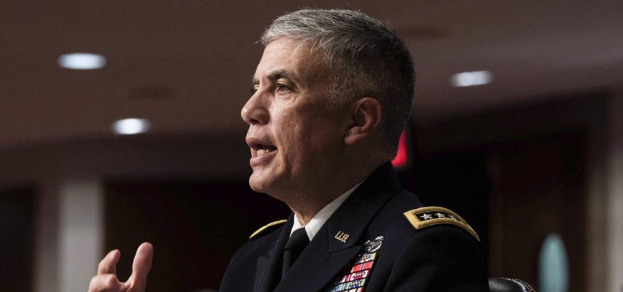 Army Gen. Paul Nakasone, director of the National Security Agency, says the U.S. has a "blind spot" when it comes to foreign intelligence services that effectively carry out cyberspying from inside the U.S.