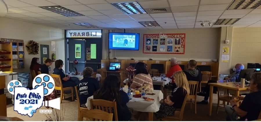 Students presenting films at Meigs High School