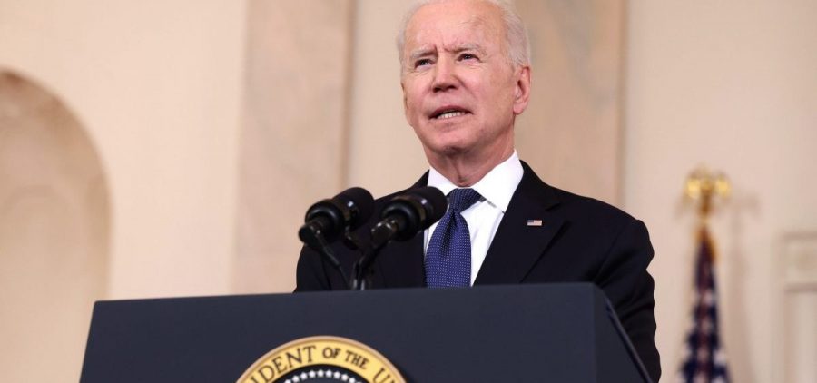 President Biden has offered to lower his infrastructure and jobs spending proposal by $550 billion.