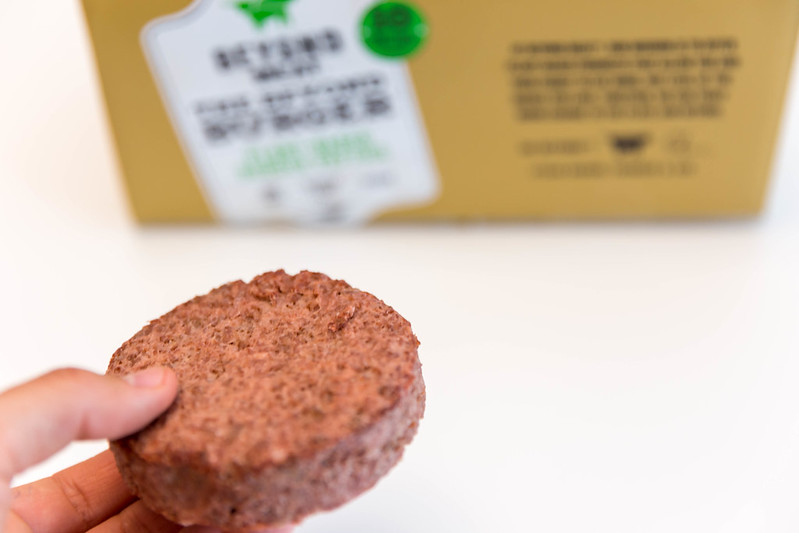 An alternative meat substitute made from plant protein, part of a $3B industry.