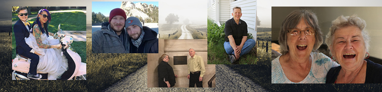 picture collage of people featured in the program Out in Rural America