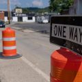 Road construction is seen on Stimpson Avenue in Athens, Ohio, on Monday, July 26, 2021. [Joseph Scheller | WOUB]