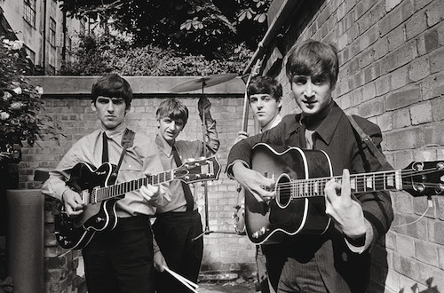 The first major group portrait of the Beatles