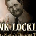 Hank Locklin program ad Singer with mic