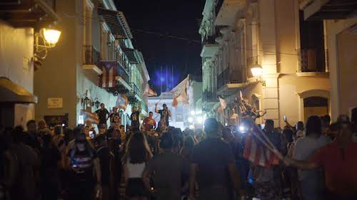 Nightly anti-government protests in Puerto Rico, Summer 2019.