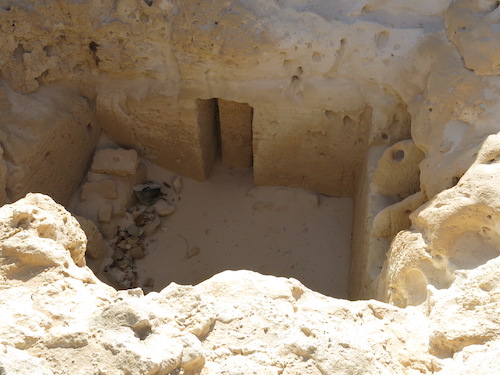 Part of tomb at the necropolis discovered by Kathleen Martinez.