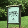 The sign outside of the Glouster Community Garder