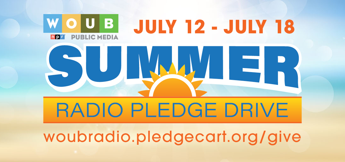 WOUB July Pledge Drive Graphic