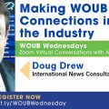 Headshot of Doug Drew and graphic promoting WOUB Wednesday