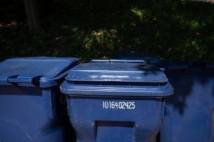 The City of Athens is raising the price of waste management services for residents as recycling containers are seen in Athens, Ohio, on Tuesday, Sept. 14, 2021.