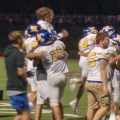 West Muskingum players celebrate on the field