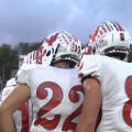 The backs of Jackson players' jerseys showing number 22 and number 8