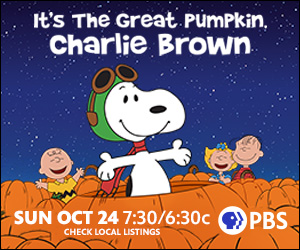 Snoopy, Charlie Brown, Linus & Sally in pumpkin patch