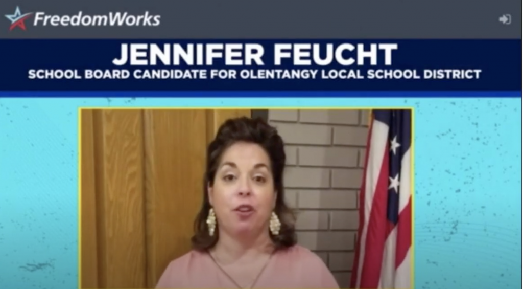 Jennifer Feucht, candidate for Olentangy Local School Board, praises help she got from FreedomWorks on YouTube
