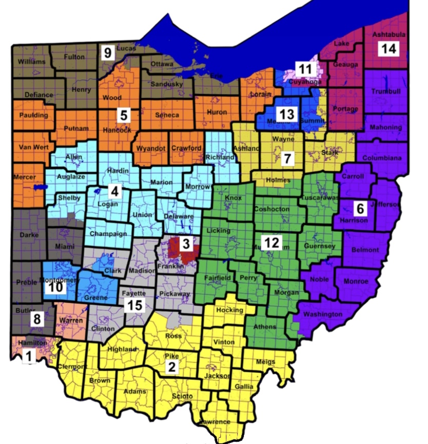 The congressional map being sent to Gov. Dewine