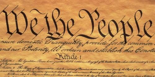 We The People header from US Constitution