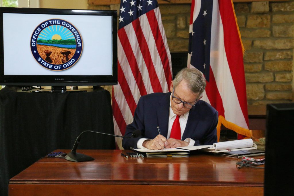 Governor DeWine signs a bill