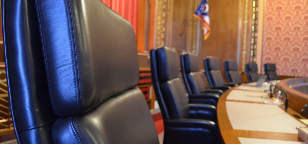 The chairs of the Ohio Supreme Court