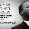 Profile of MLK with Celebration Concert text