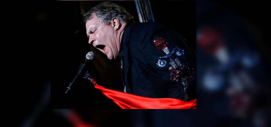 Meatloaf performs on stage