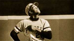 Roberto Clemente in outfield