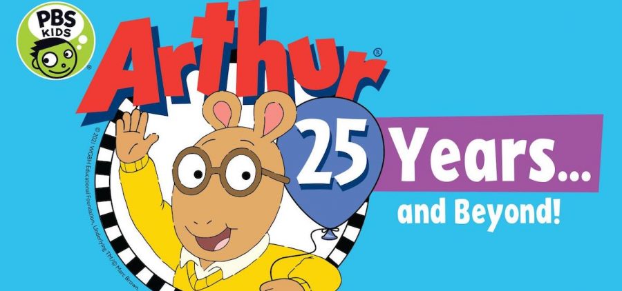 comic of Arthur celebrating 25 years on PBS KIds