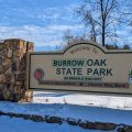 Burrow Oak State Park sign in honor of Joe Burrow