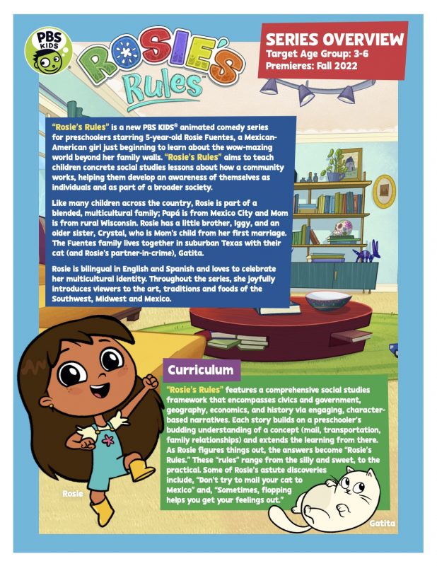 Pbs Kids To Introduce New Series Rosies Rules Premiering Fall 2022