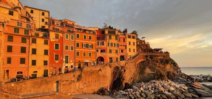 Cinque Terre, a coastal region in Liguria in northwestern Italy.