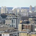 A cityscape on February 23, 2022 in Kyiv, Ukraine