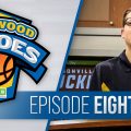 Hardwood Heroes Episode Eight. Host Jack Demmler talks at the desk