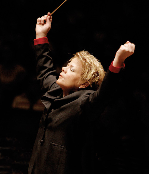 Marin Alsop conducting