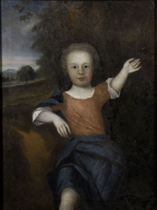 Memorial portrait of Ben Franklin's younger son Francis Folger Franklin