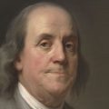 Benjamin Franklin portrait by Joseph Siffred Duplessis, c.1785.