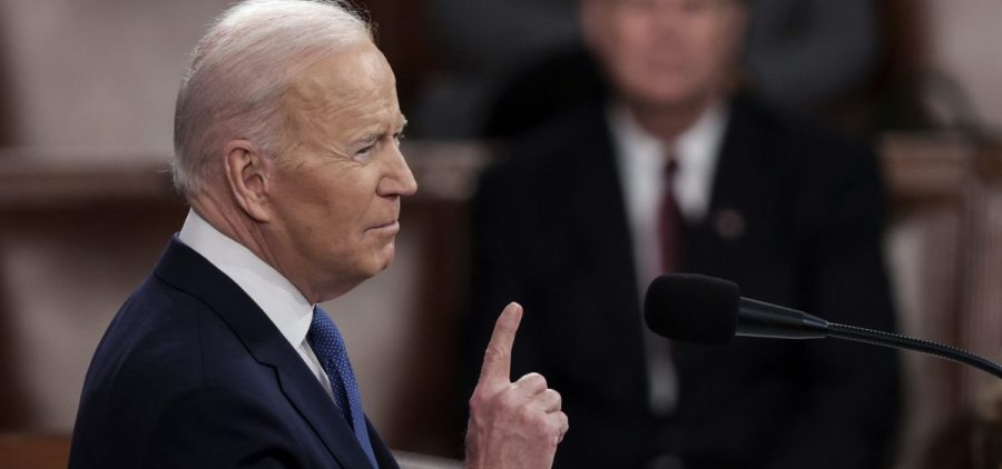 President Joe Biden delivers the State of the Union address during a joint session of Congress